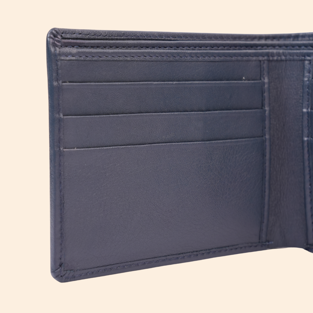 S2 Leather Premium Navy Blue Wallet