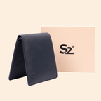 S2 Leather Premium Navy Blue Wallet