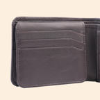 Dark Brown Leather Bifold Wallet for Men | Multi-Compartment Wallet