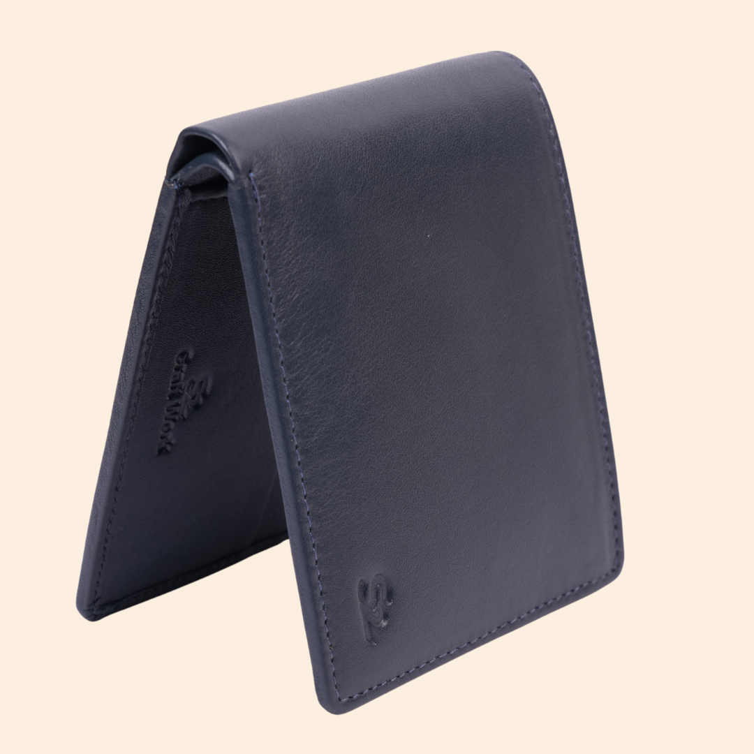 S2 Leather Premium Navy Blue Wallet
