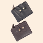 S2 Leather Brown Zipper Wallet for Men