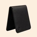 Premium Genuine Leather Bifold Wallet for Men | Black | Coin Pocket Wallet